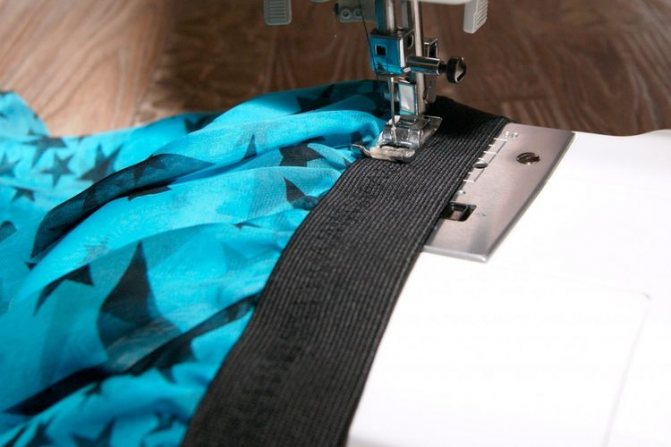 Как вшить резинку в пояс платья