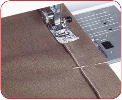 Шов вподгибку